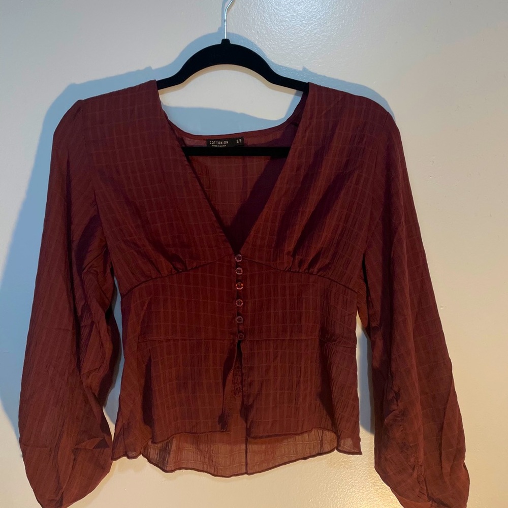 Maroon blouse
